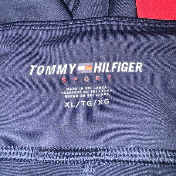 Tommy Hilfiger Sport Women’s Colorblock Leggings - Size XL (Red, White, Navy) - Picture 7 of 7